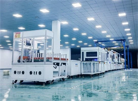 Off-grid inverter and telecom energy cabinet assembly line at our German production hub