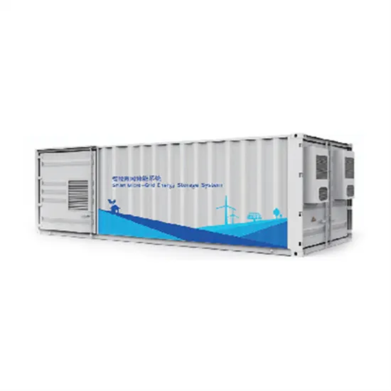 Standard power scale smart photovoltaic energy storage cabinet for island use